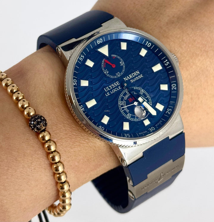 Ulysse Nardin Maxi Marine Blue Dial Limited Edition With Original Box