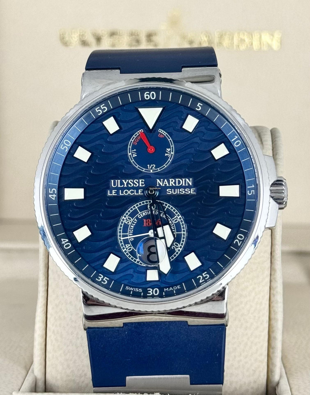 Ulysse Nardin Maxi Marine Blue Dial Limited Edition With Original Box