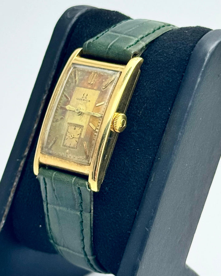 Classic Rectangular 14K Yellow Gold Vintage