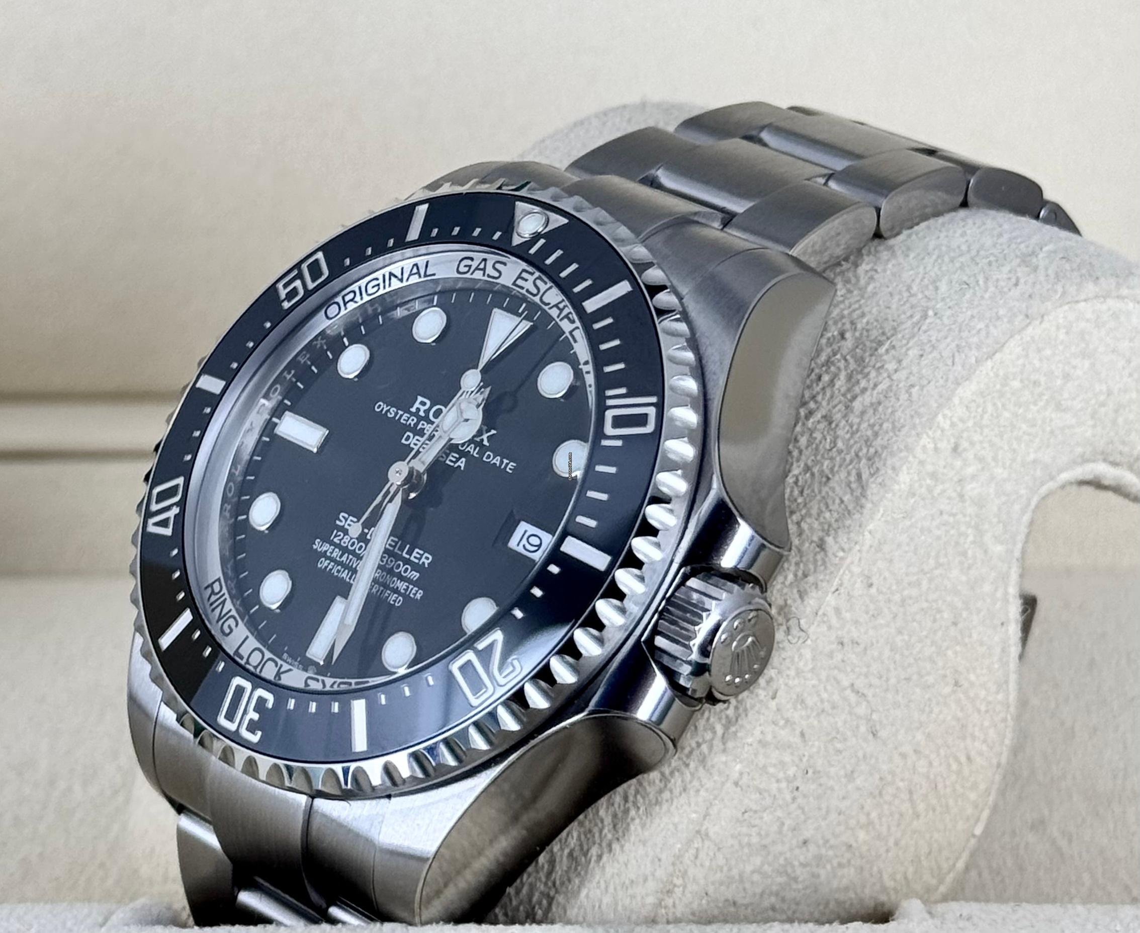 Sea-Dweller Deepsea mit Stickern, wie neu, Box & Papiere