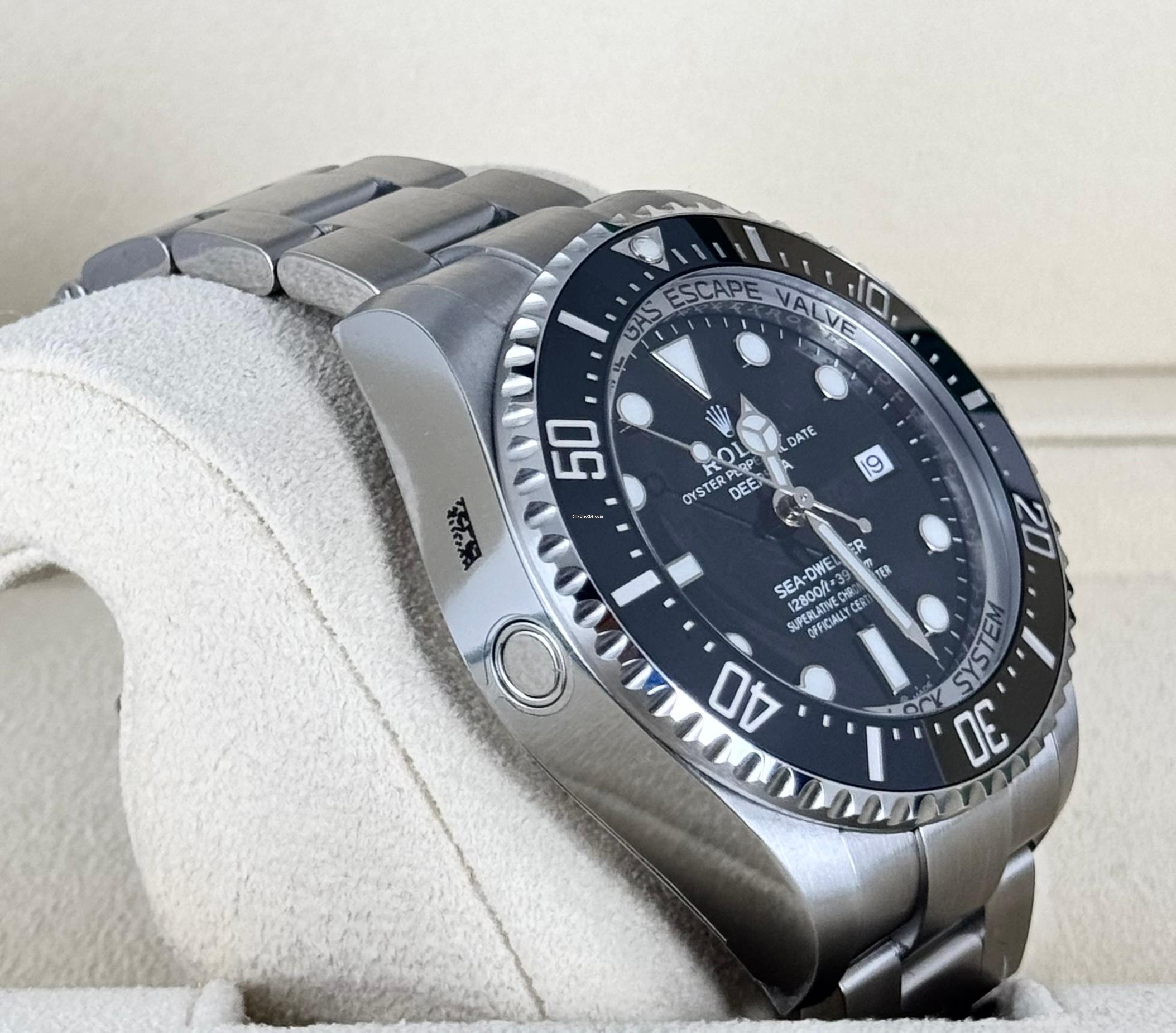 Sea-Dweller Deepsea mit Stickern, wie neu, Box & Papiere