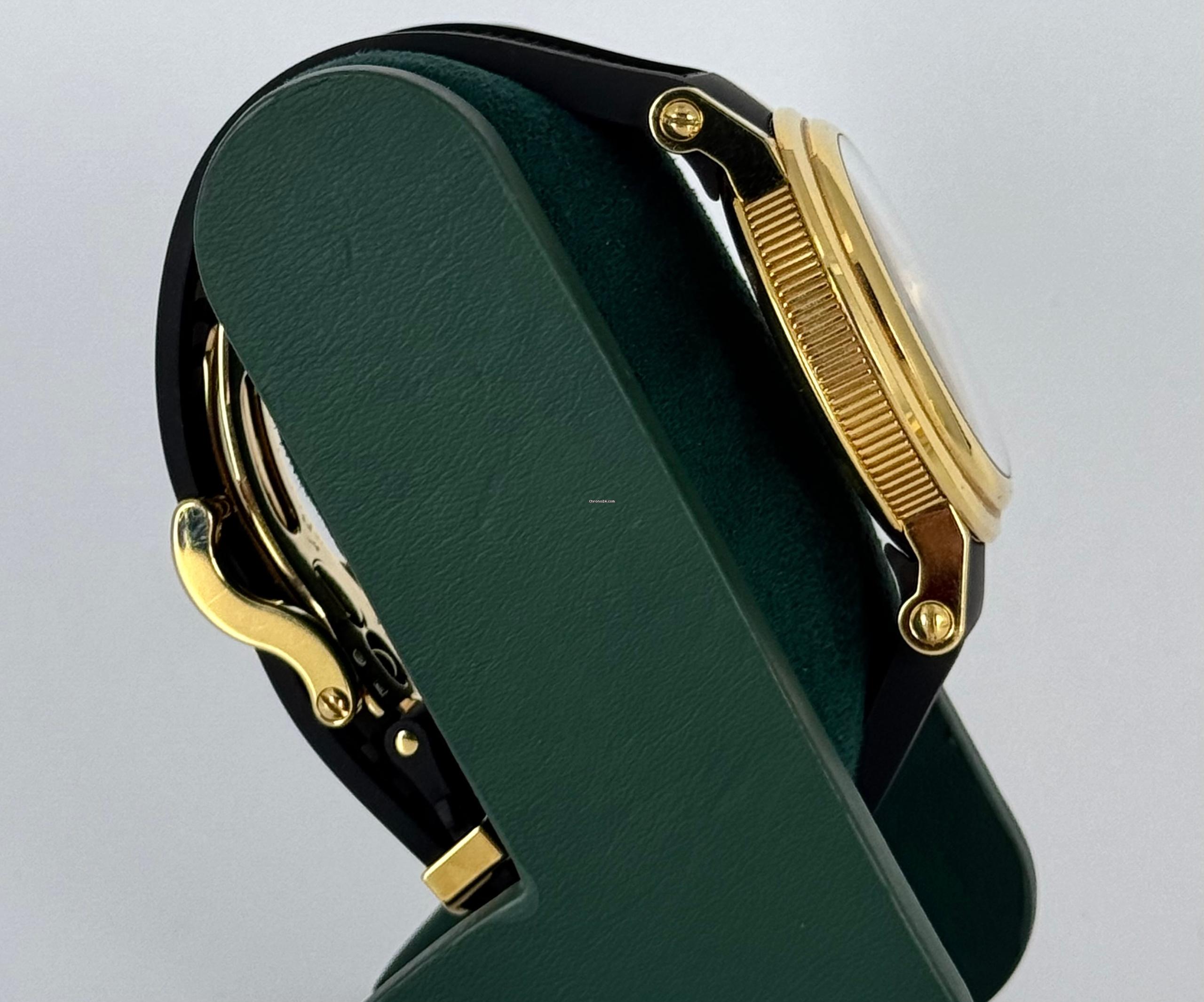 Marine Big Date, Marine Gelbgold mit Papieren (neues Armband)