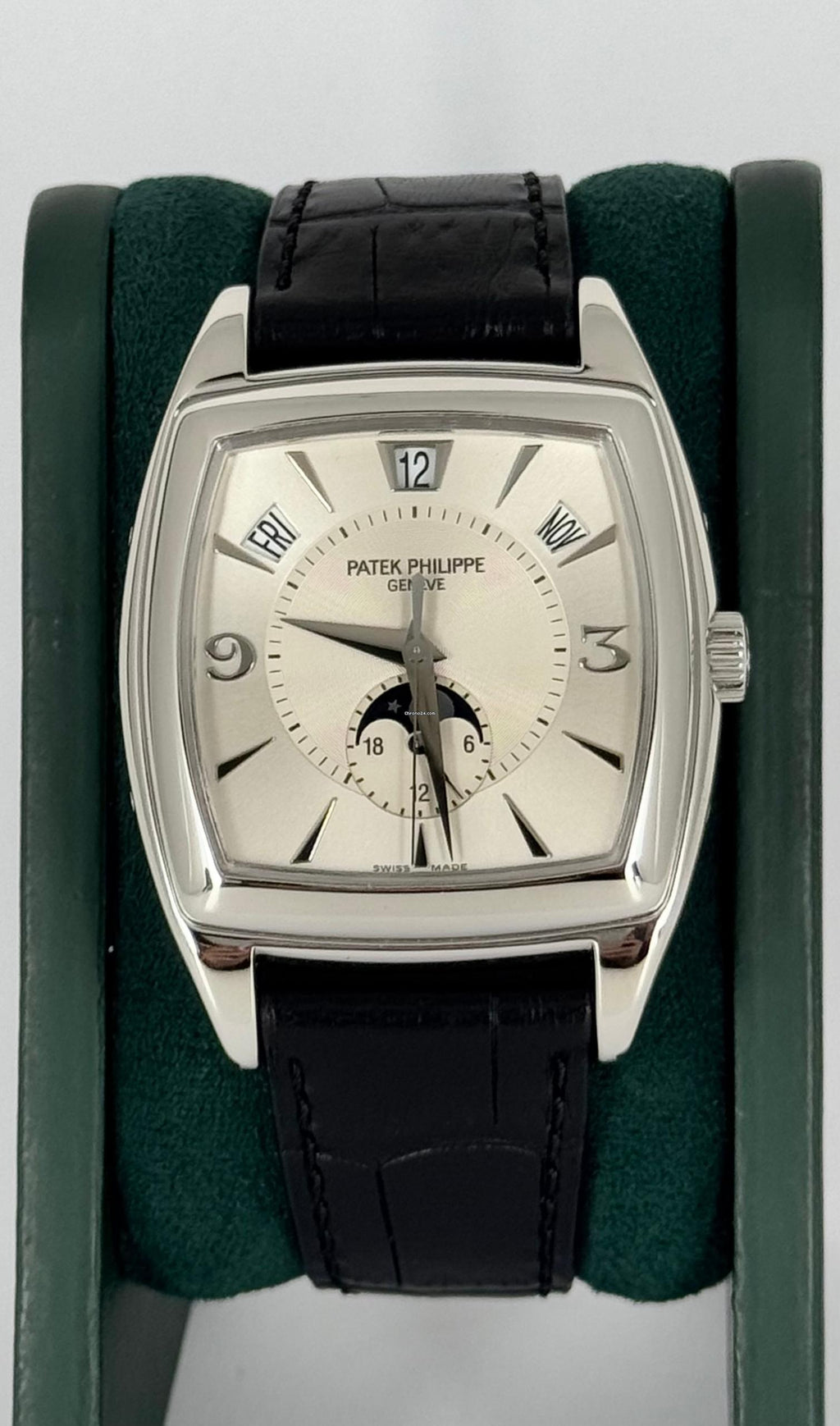 Gondolo Zertifiziert Jahreskalender 18K Weißgold B&P wie neu