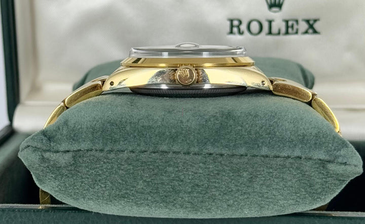 Rolex Oyster Perpetual Date Certified Gold Plated Full set + First Original Invoice MINT like New