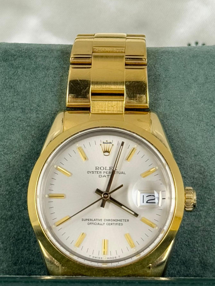 Rolex Oyster Perpetual Date Certified Gold Plated Full set + First Original Invoice MINT like New