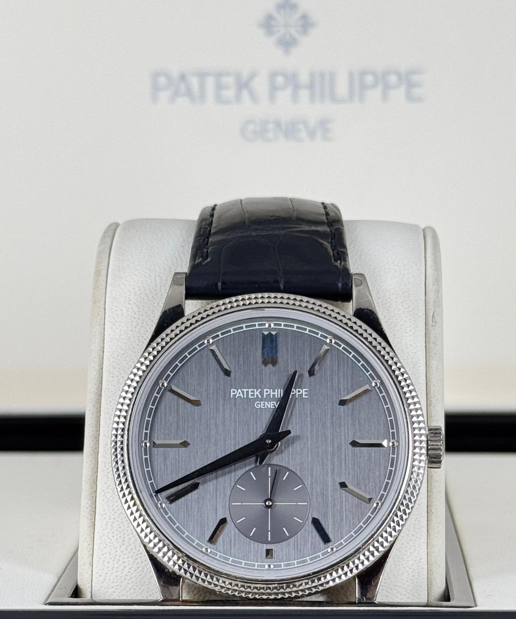 Patek Philippe Calatrava 2021 B&P 18K Weißgold wie neu