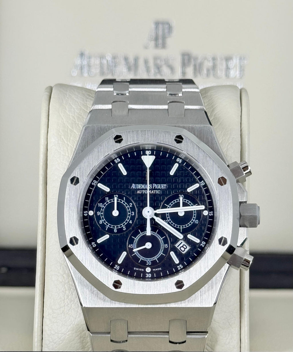 Audemars Piguet Royal Oak Chronograph Blaues Zifferblatt Full Set 2012