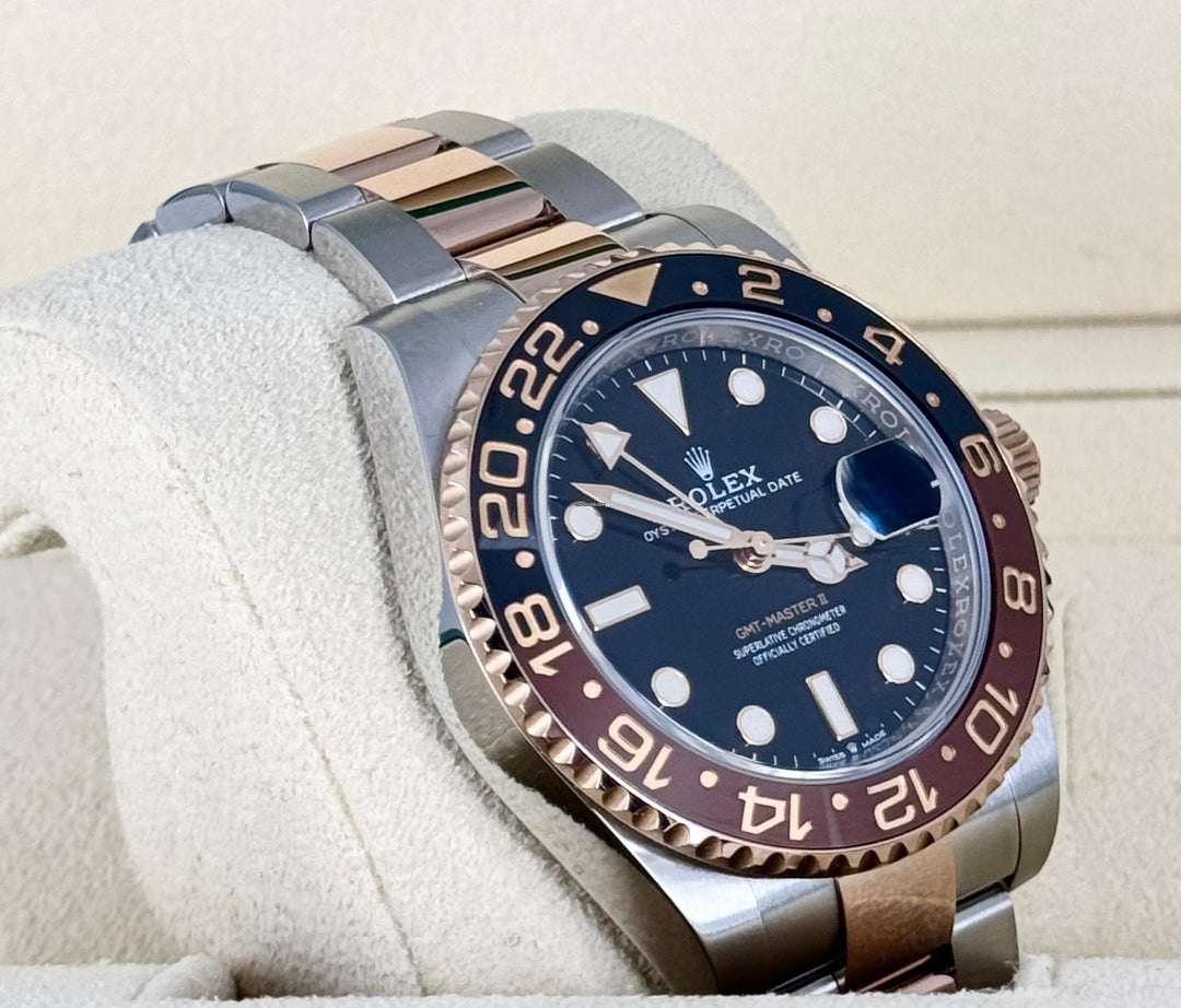 Rolex GMT-Master II RootBeer Steel Rose Gold 2019 Like New – The