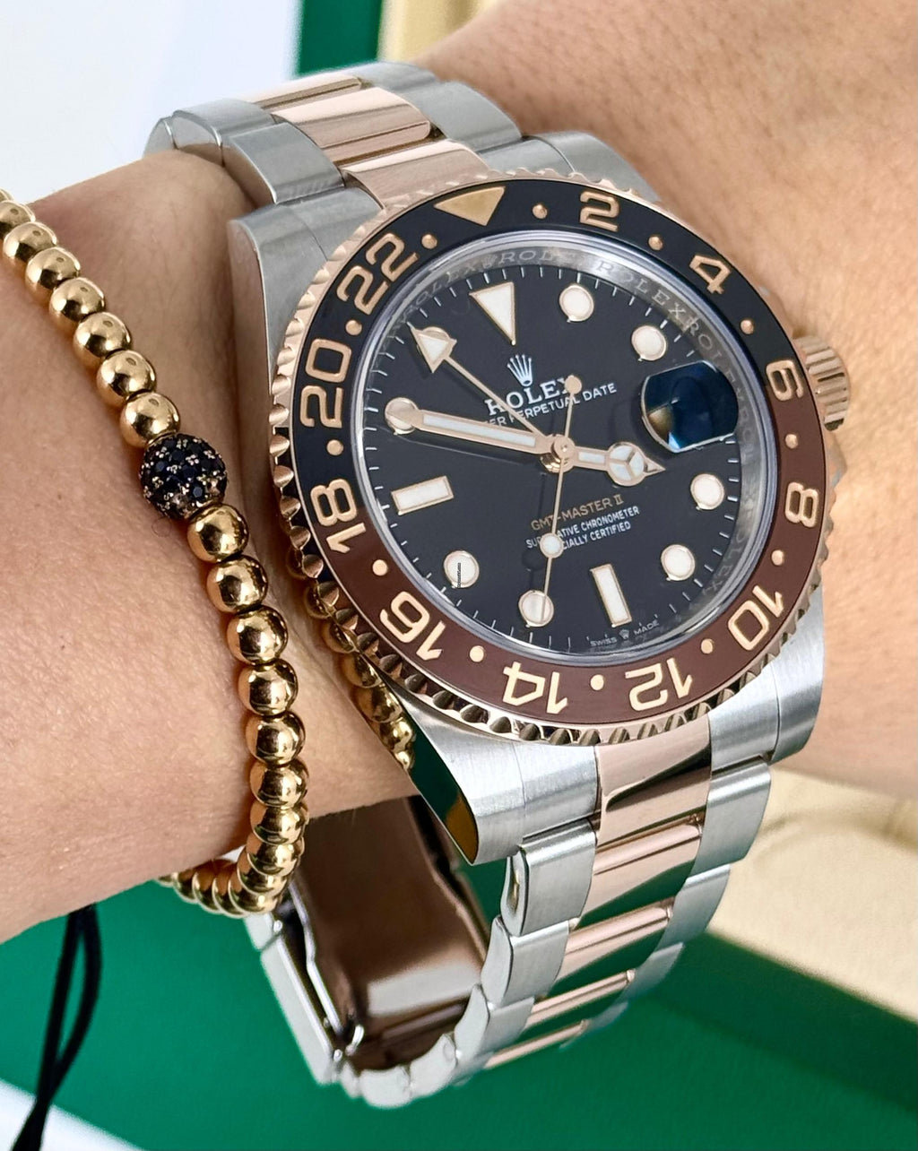 Rolex GMT-Master II Root Beer Stahl Roségold 2019 wie neu