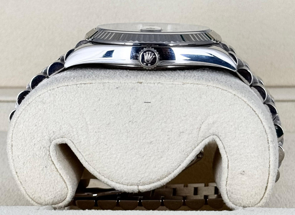 Rolex Day-Date 40 blaues Zifferblatt, 2019, Komplettset, EU-Papiere