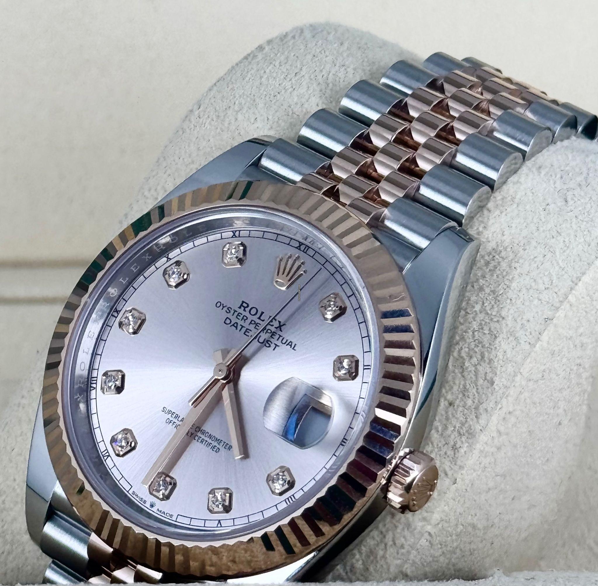 Rolex Datejust 41 2023 Sundust-Zifferblatt mit Diamanten, 2023, wie neu, Komplettset