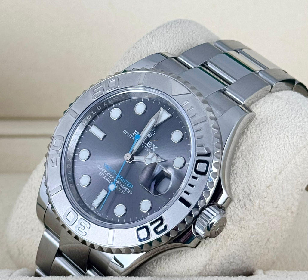 Rolex Yacht-Master 40 Grau 2021 Wie neu Komplettset