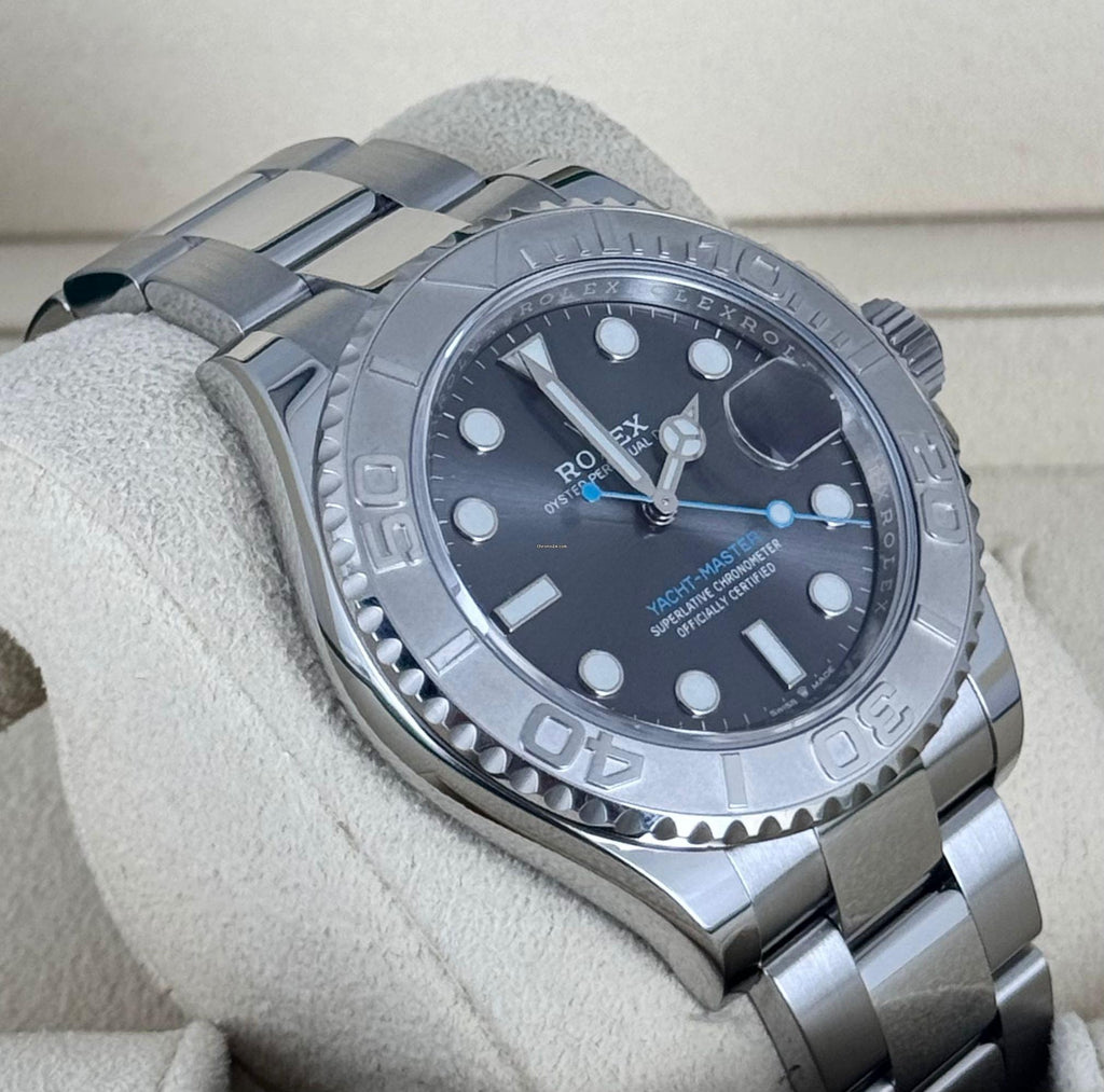 Rolex Yacht-Master 40 Grau 2021 Wie neu Komplettset