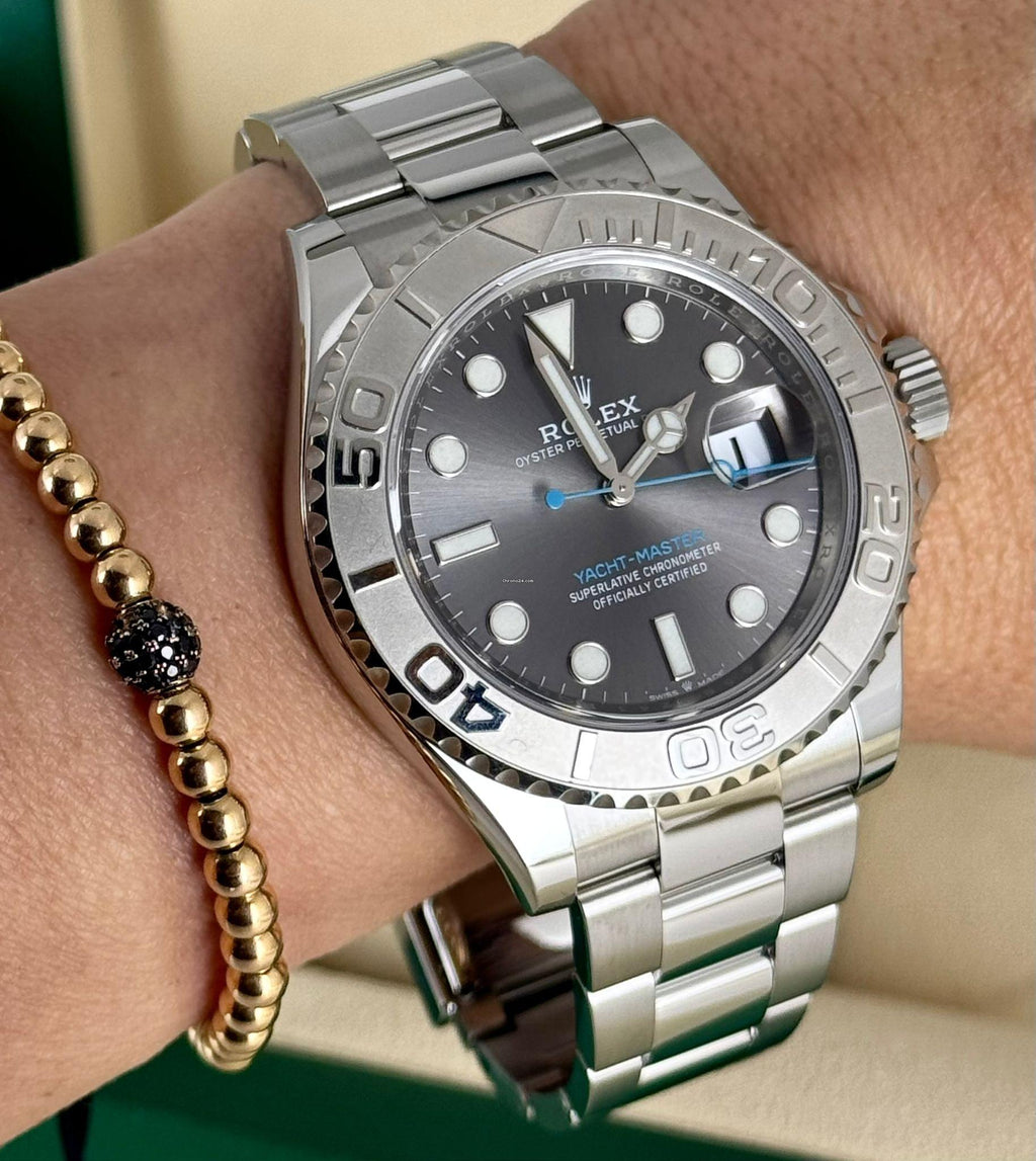 Rolex Yacht-Master 40 Grau 2021 Wie neu Komplettset
