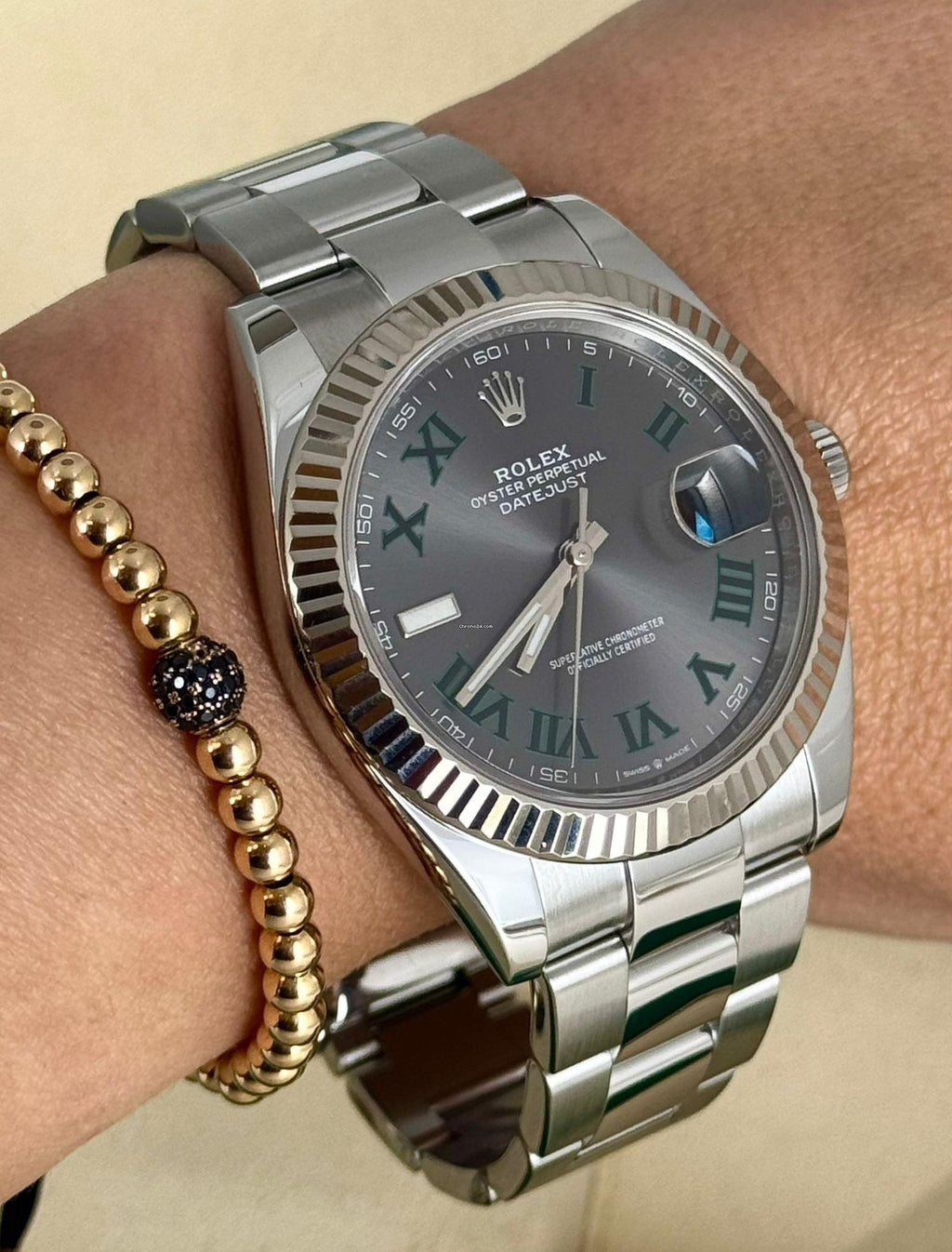 Rolex Datejust 41 Wimbledon Weißgoldlünette 2018 Komplettset