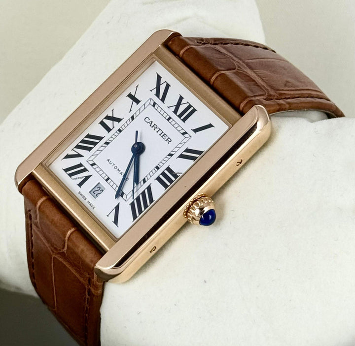 Cartier Tank Solo XL Rose Gold With Box and Papers