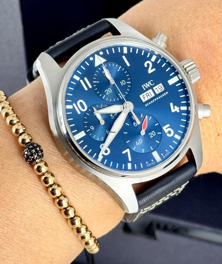 IWC Fliegeruhr Chronograph Certified Pilot Chronograph Blue Dial Full Set