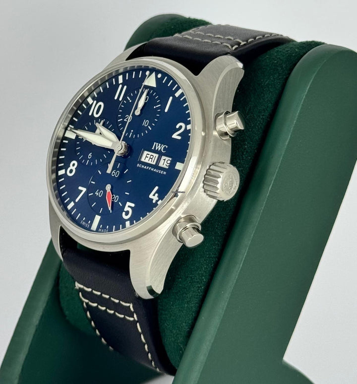 IWC Fliegeruhr Chronograph Certified Pilot Chronograph Blue Dial Full Set