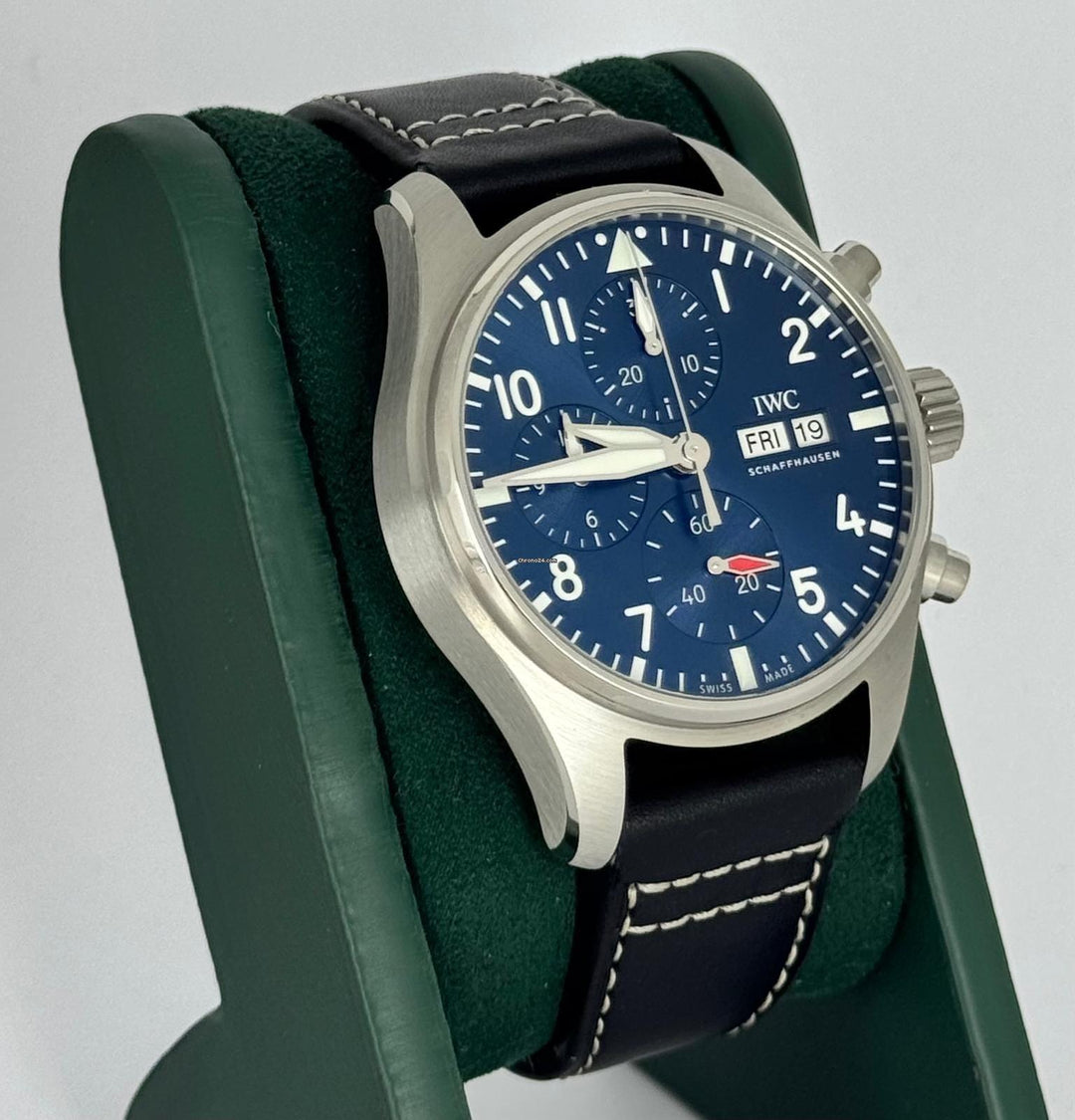 IWC Fliegeruhr Chronograph Certified Pilot Chronograph Blue Dial Full Set