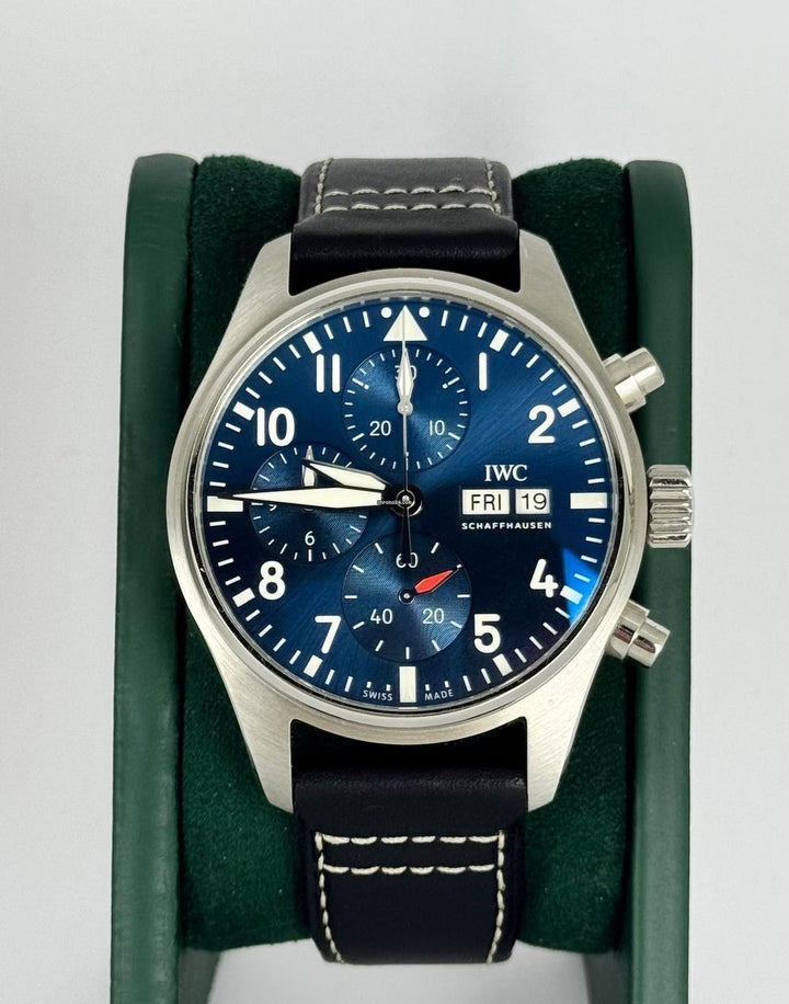 IWC Fliegeruhr Chronograph Certified Pilot Chronograph Blue Dial Full Set