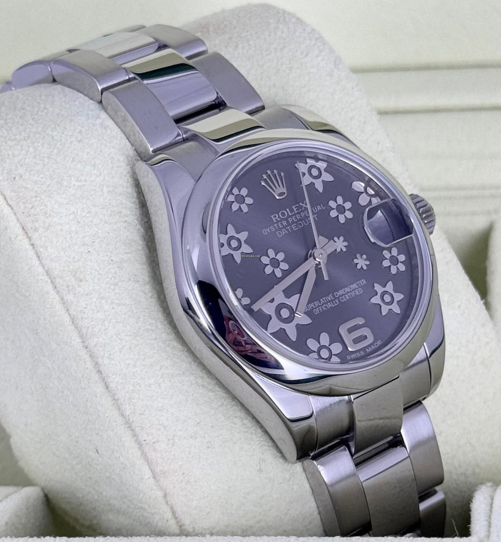 Rolex Datejust 31 mm Nach Service 2010 Blumen-Zifferblatt