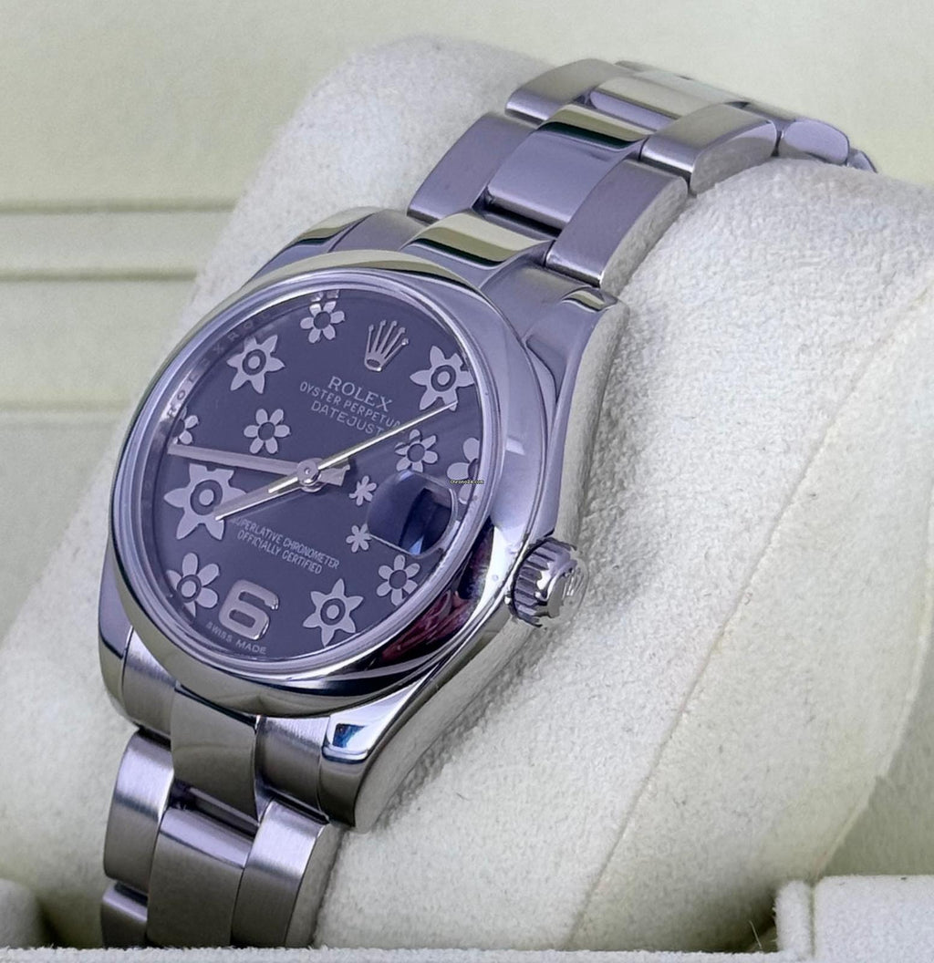 Rolex Datejust 31 mm Nach Service 2010 Blumen-Zifferblatt