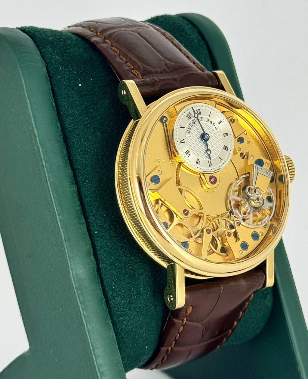 Breguet Tradition Certified 7020 BA Tradition Skeleton 18 kt Gelbgold mit Originalpapieren wie neu