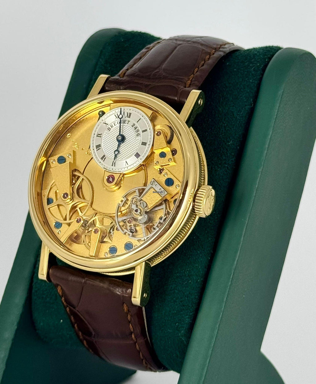Breguet Tradition Certified 7020 BA Tradition Skeleton 18 kt Gelbgold mit Originalpapieren wie neu