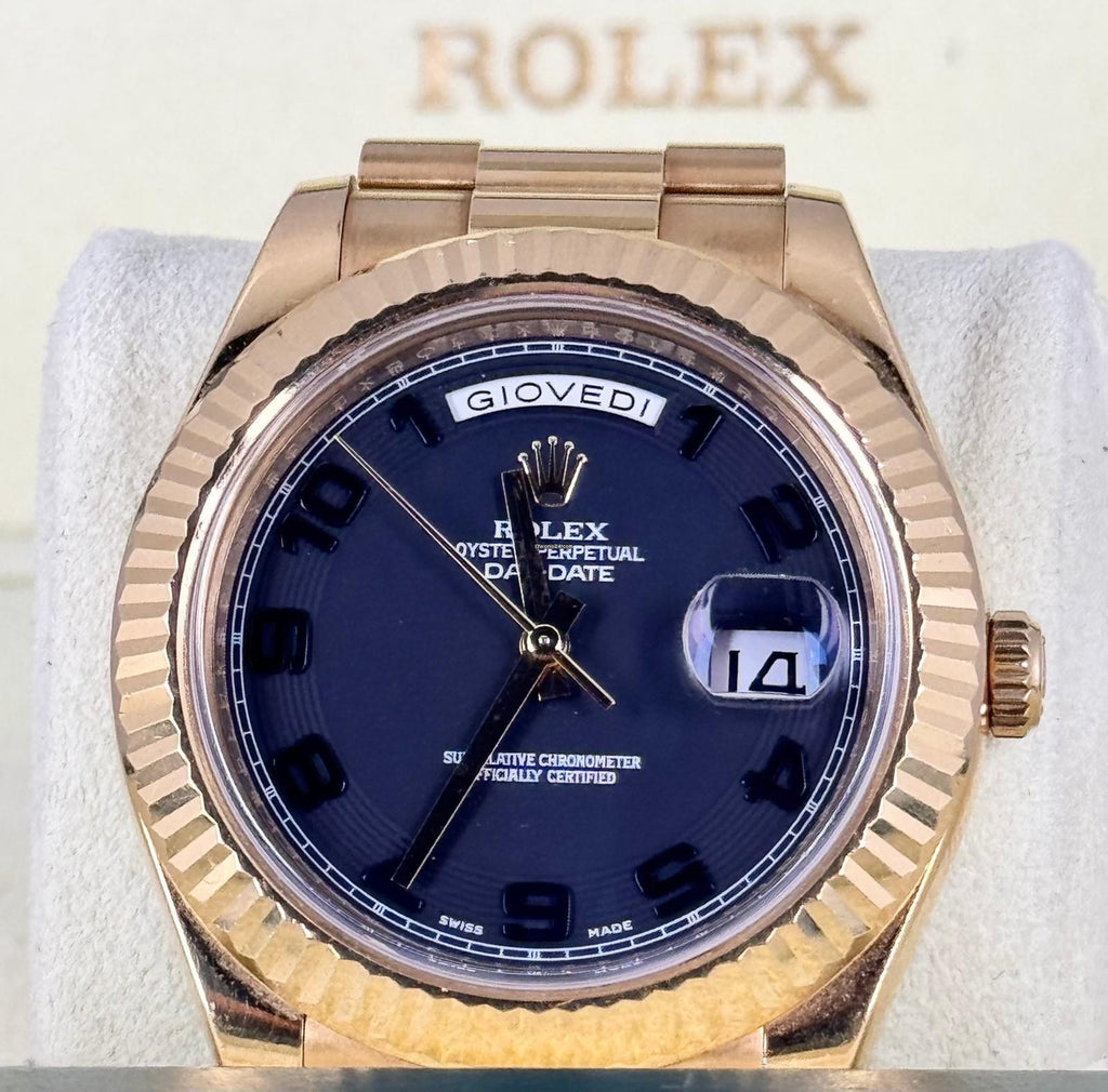 Day-Date II 41 mm Box & Papiere Wie neu Unpoliert