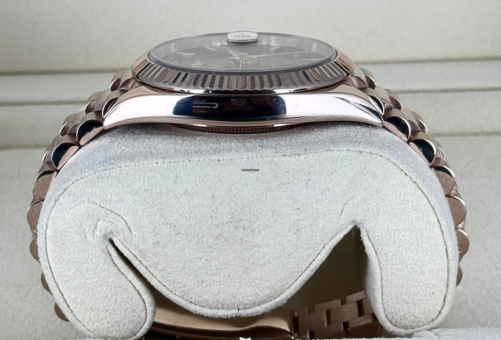 Day-Date 40mm Roségold LC100 Deutschland Schokoladenfarbenes Waffel-Zifferblatt Komplettset