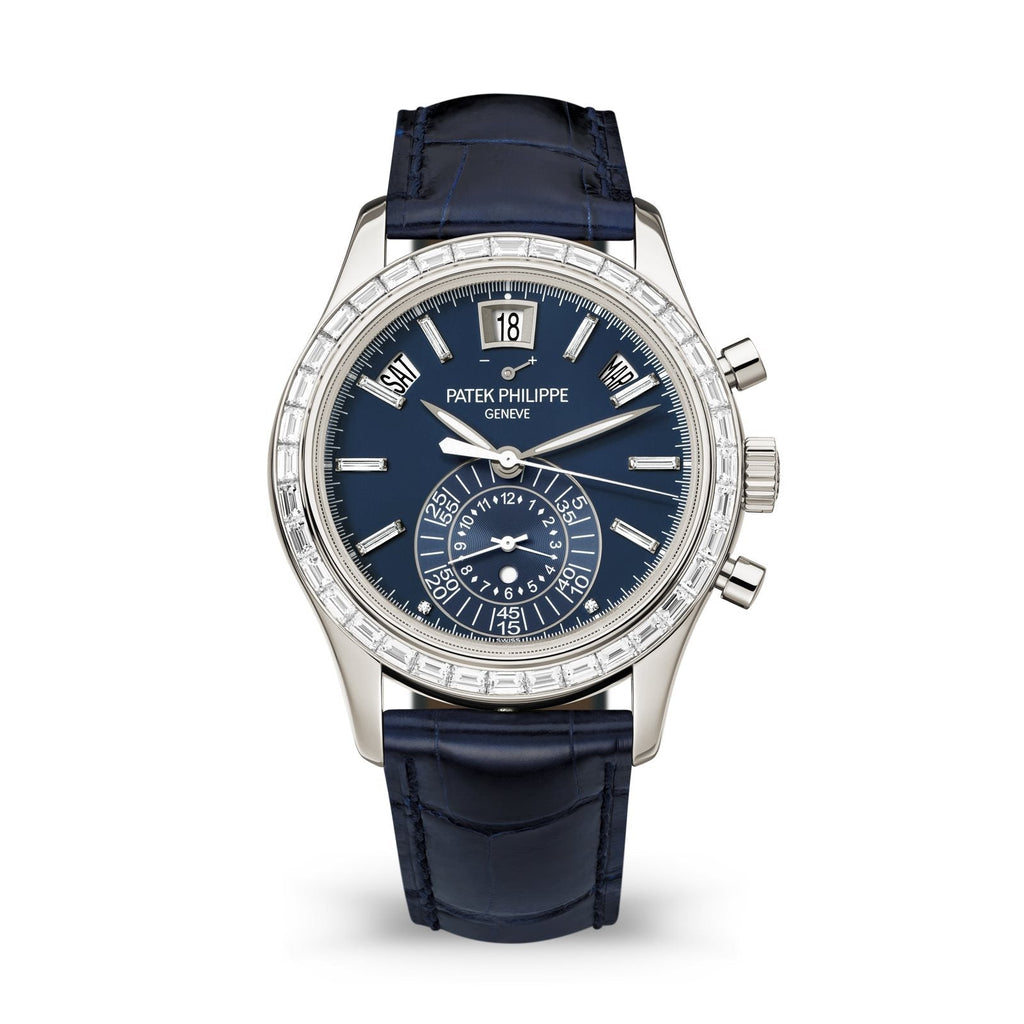 Komplikationen Flyback-Chronograph Jahreskalender mit Diamanten