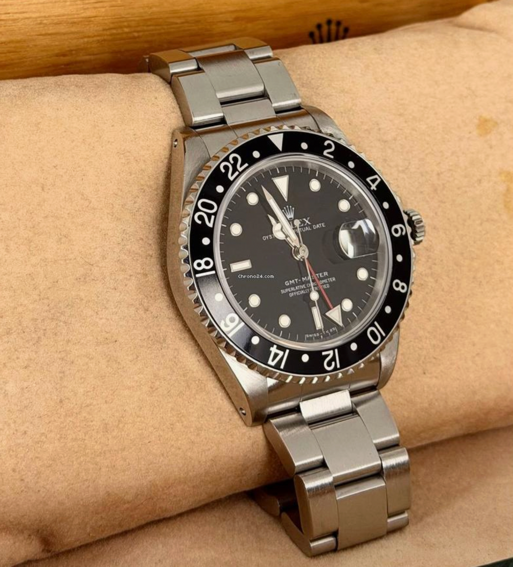 Rolex GMT-Master vom Erstbesitzer Seriennummer L Komplettset sehr guter Zustand + Originalrechnung