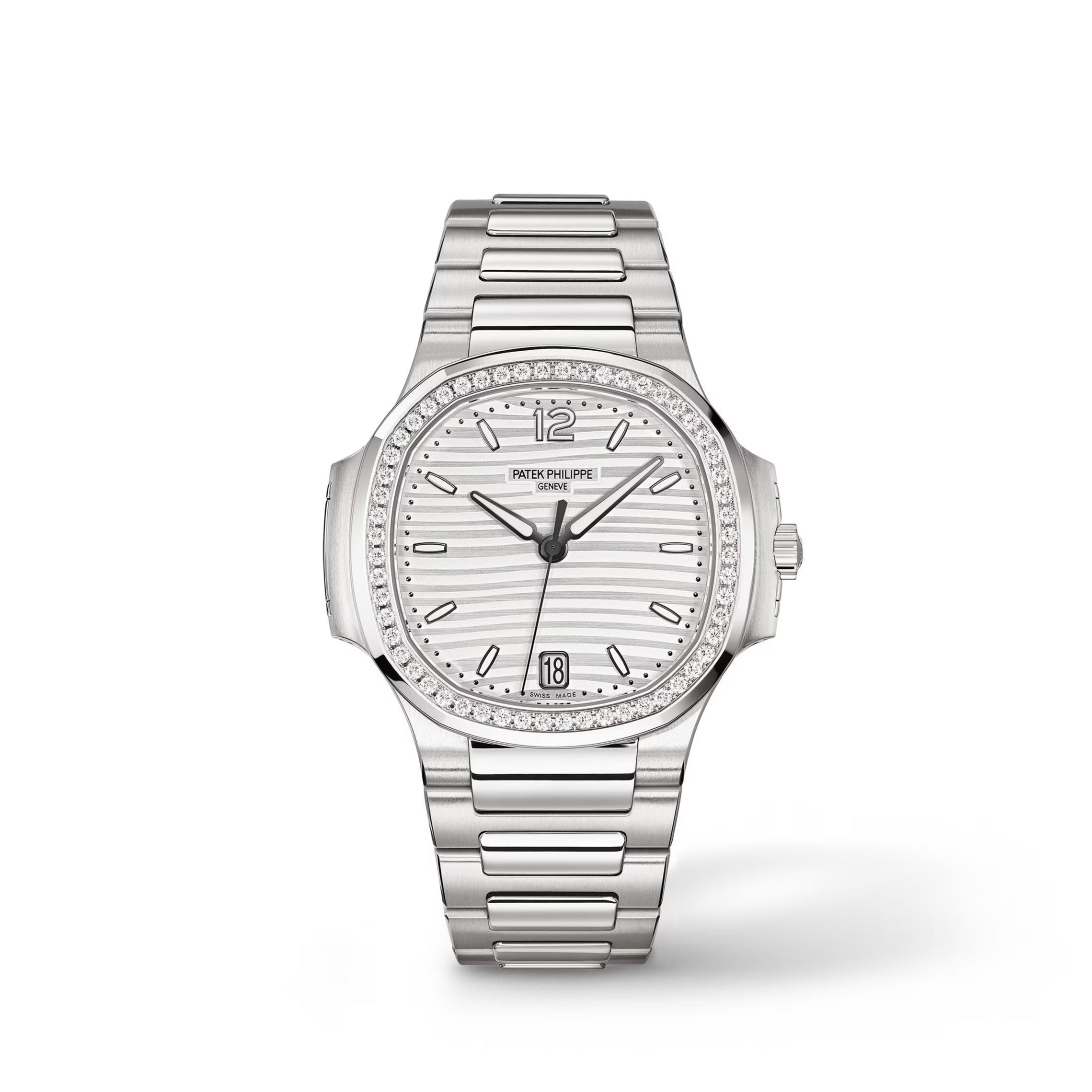 Nautilus Datum mit Diamanten