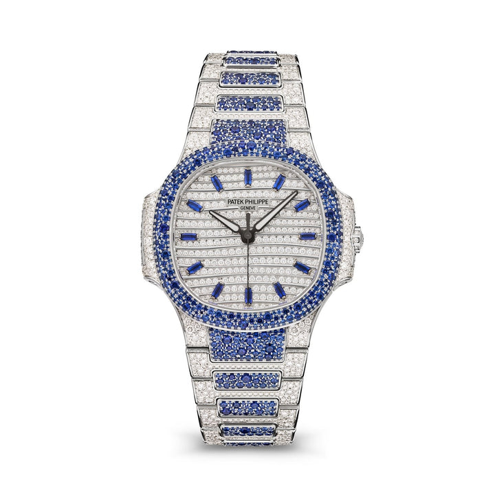 Nautilus Haute Joaillerie Blue Gems Full Diamonds