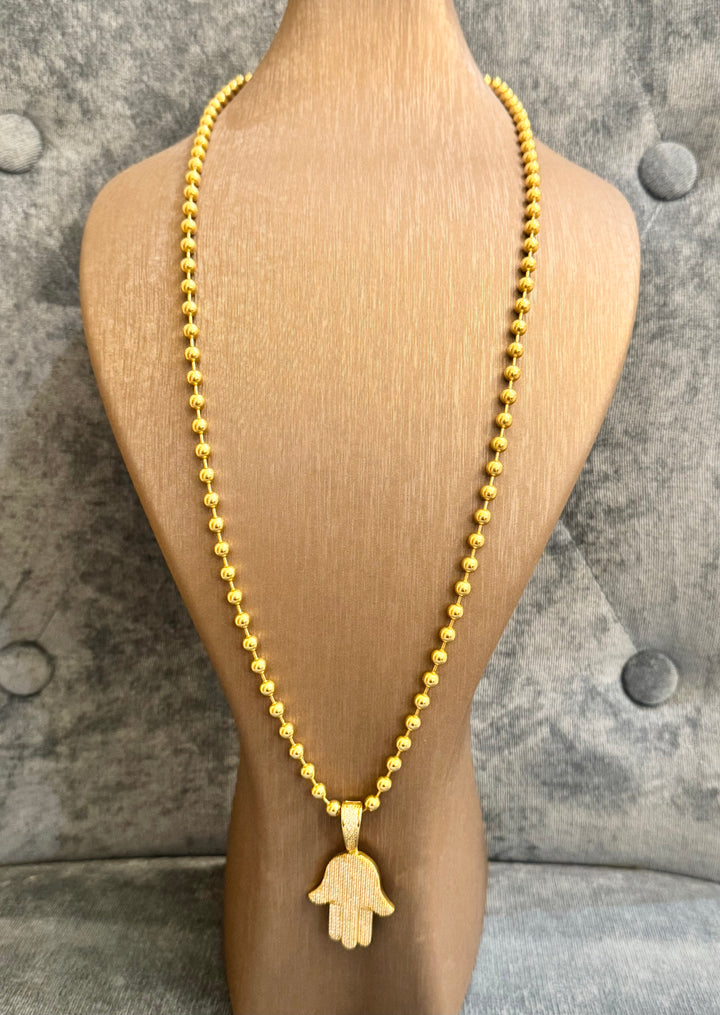 18K Hamsa Chain