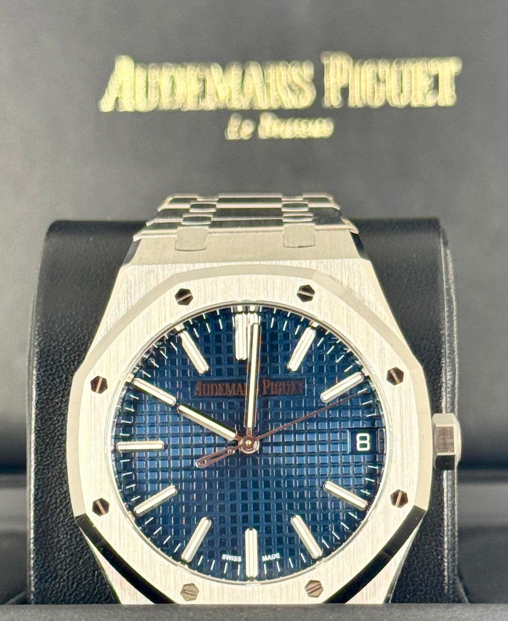 Audemars Piguet Royal Oak 41 mm 2024 Blaues Zifferblatt Neu