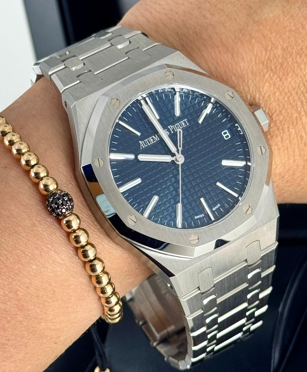Audemars Piguet Royal Oak 41 mm 2024 Blaues Zifferblatt Neu