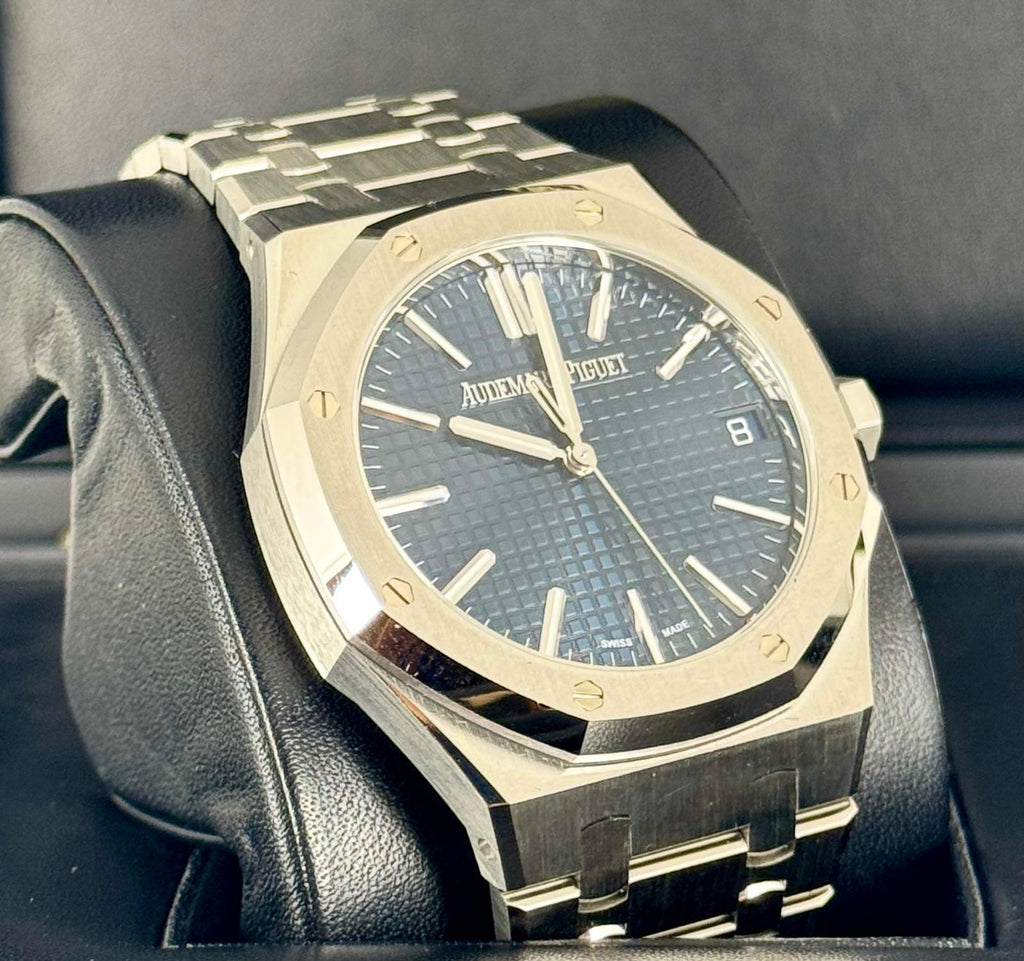 Audemars Piguet Royal Oak 41 mm 2024 Blaues Zifferblatt Neu