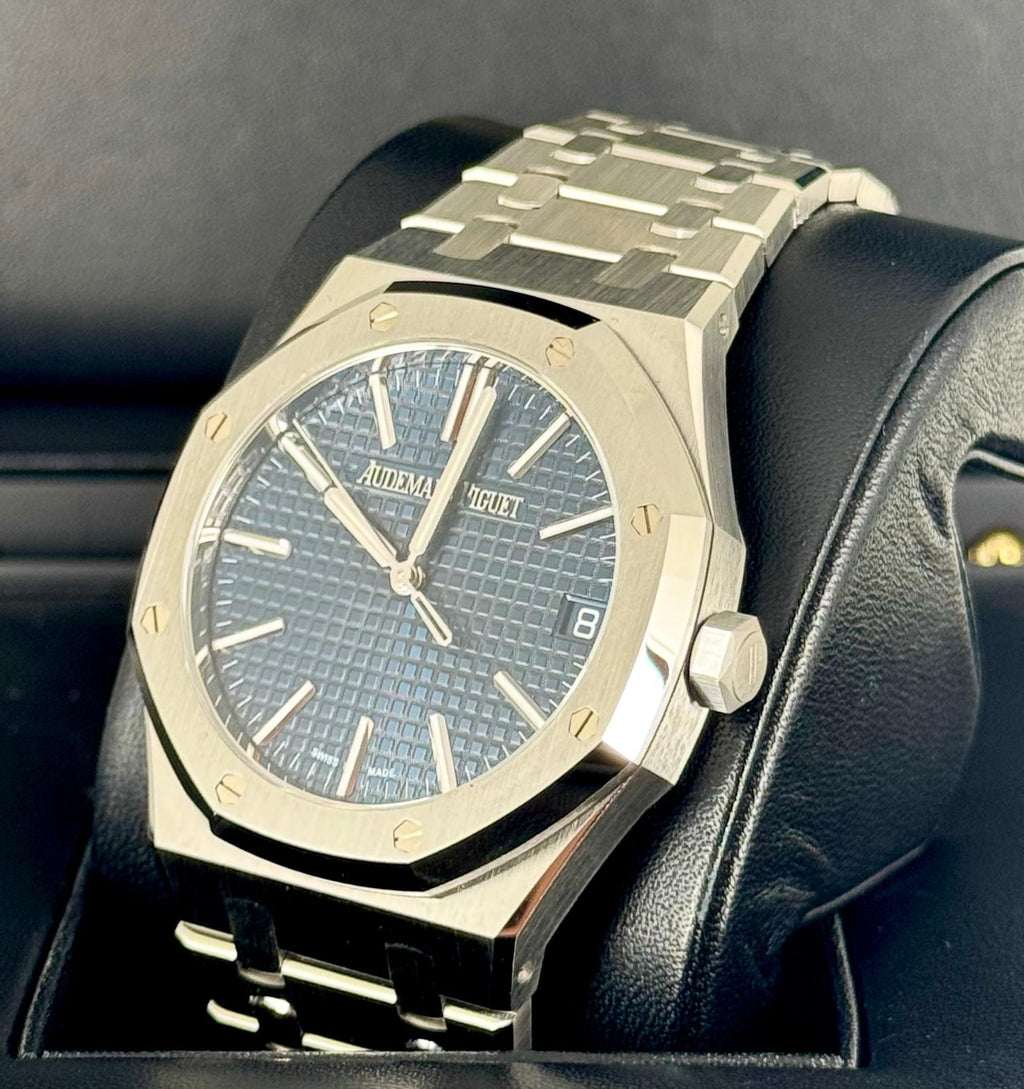 Audemars Piguet Royal Oak 41 mm 2024 Blaues Zifferblatt Neu
