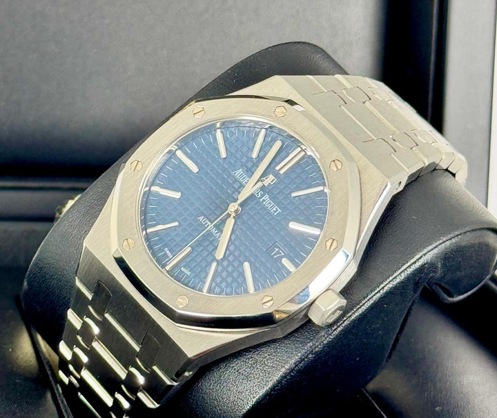 Audemars Piguet Royal Oak Selfwinding 2016 Full Set | Blue Dial | 15400ST.OO.1220ST.03