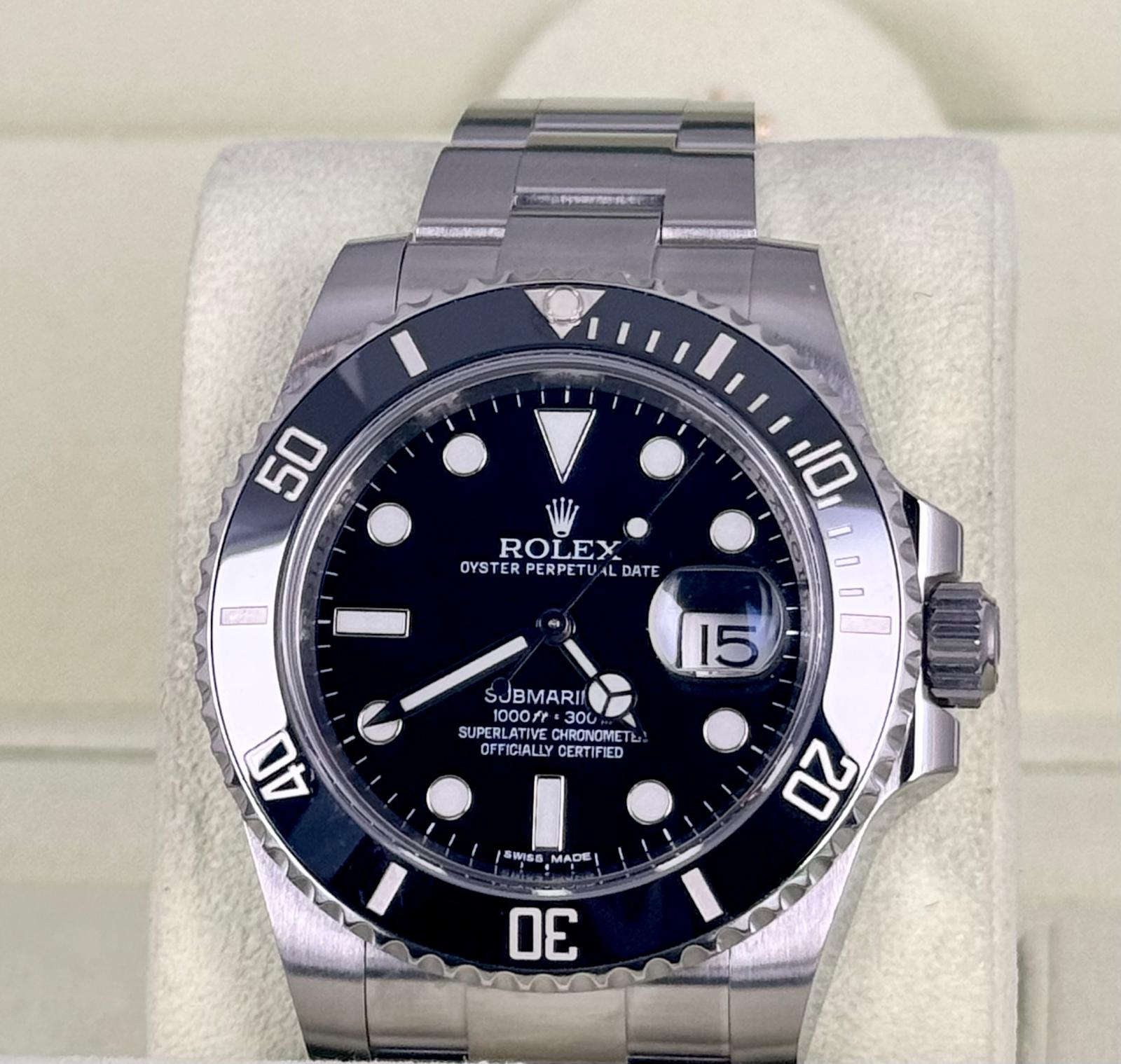 Rolex Submariner Date Certified BP 2013 Sehr guter Zustand Bester Preis in der EU