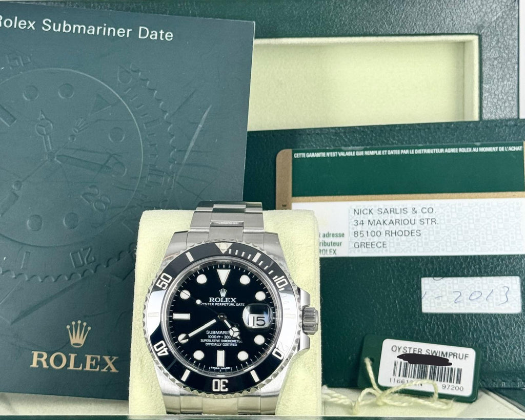 Rolex Submariner Date Certified BP 2013 Sehr guter Zustand Bester Preis in der EU