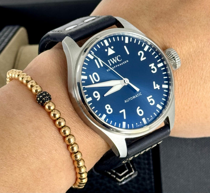 IWC Big Pilot Pilot's Watch 43 Blue Dial Full Set 2021 Used (Very good) | Year of production 2021 | Original box | Original papers