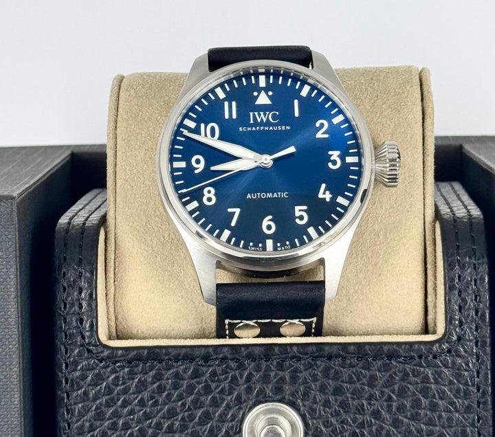 IWC Big Pilot Pilot's Watch 43 Blue Dial Full Set 2021 Used (Very good) | Year of production 2021 | Original box | Original papers