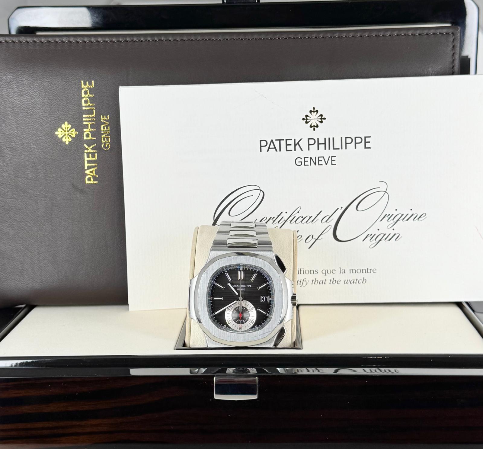 Patek Philippe Nautilus 5980/1A-014 | Schwarzes Zifferblatt Komplettset