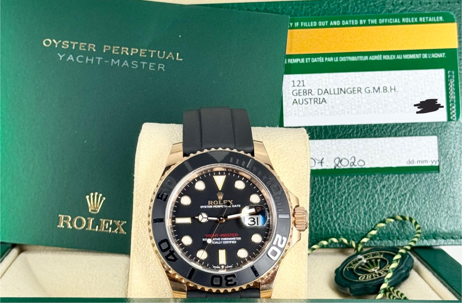 Rolex Yacht-Master 40 126655 Roségold Kautschuk