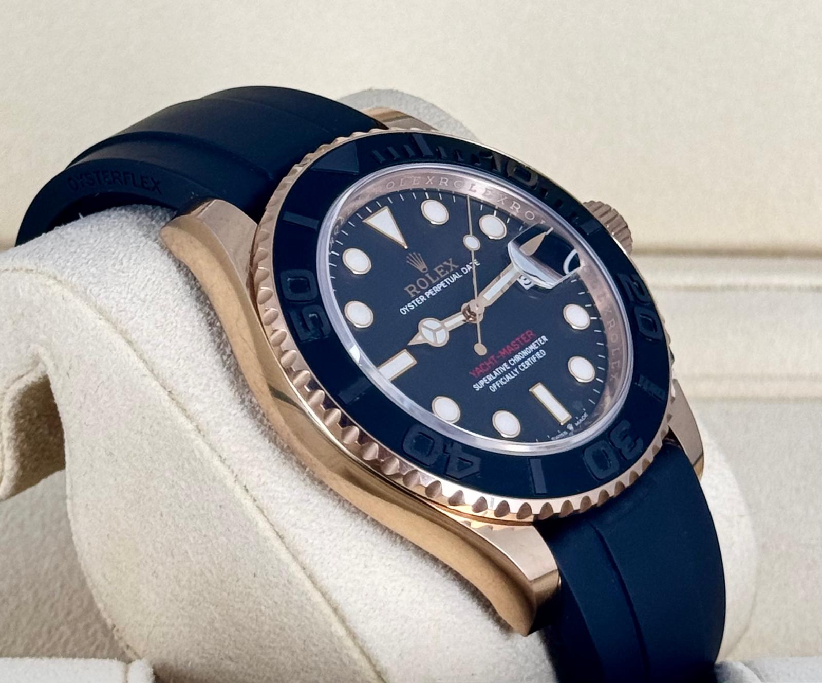 Rolex Yacht-Master 40 126655 Roségold Kautschuk