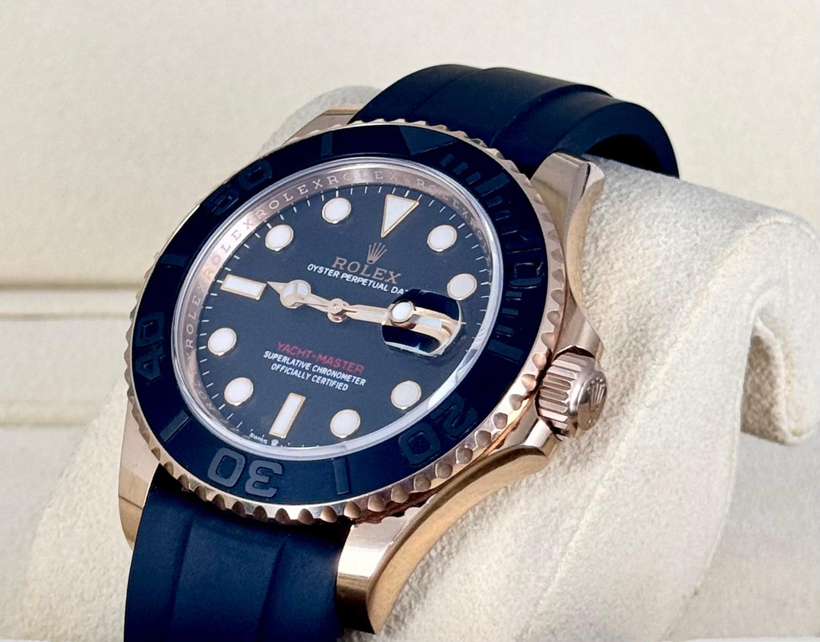Rolex Yacht-Master 40 126655 Roségold Kautschuk