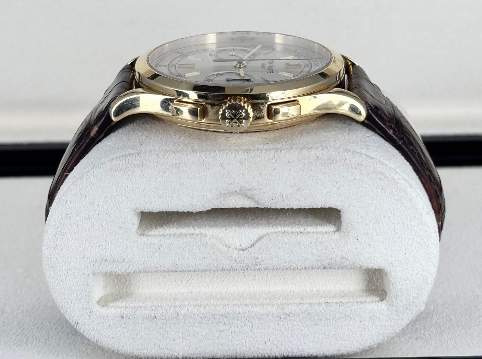 Patek Philippe Chronograph 18k Gelbgold Box und Papiere Wie neu