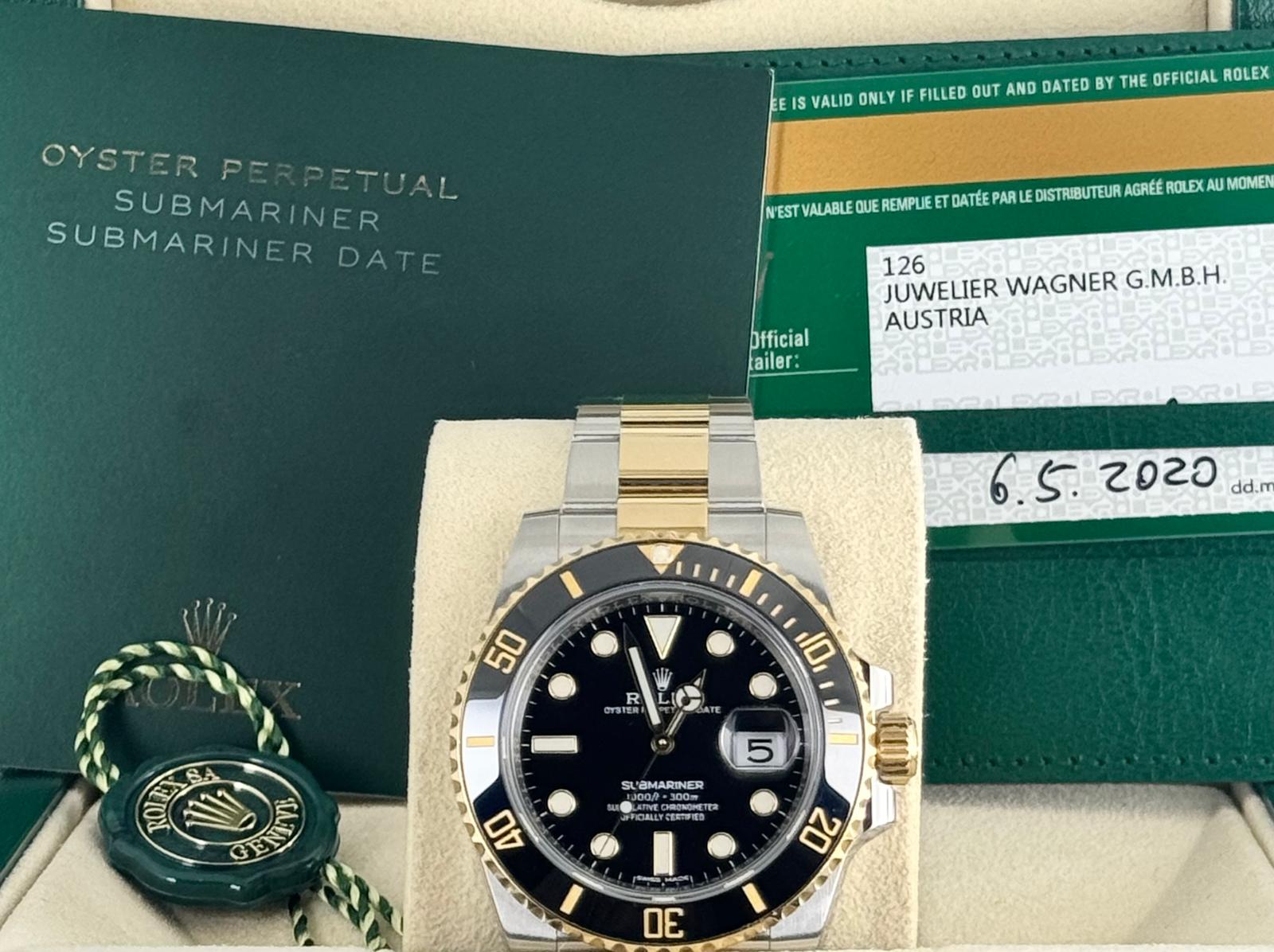 Submariner Date 2020 LC EU Stahl Gold Wie neu